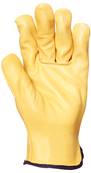 GANTS CUIR FLEUR DE VACHETTE JAUNE T.8