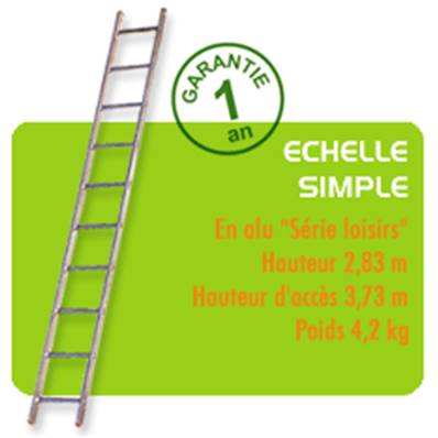 ECHELLE SIMPLE SERIE LOISIR 2M83