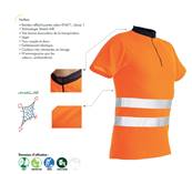 Zipp-Neck Shirt PFANNER EN 20471 orange