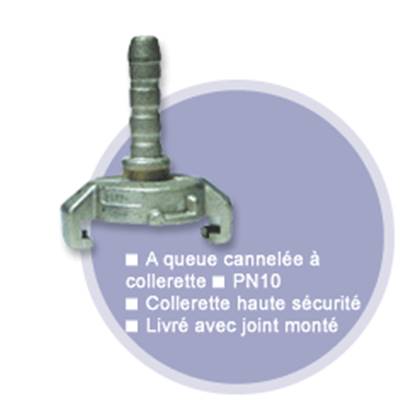 RACCORD CANNELE D.13 PN10 LAITON