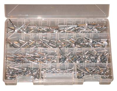 COFFRET ASSORTIMENT DE 350 RIVETS AVEUGLES