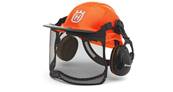 Casque forestier functional Husqvarna Orange fluorescent