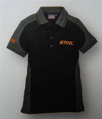 Polo STIHL noir et gris