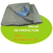 BACHE STANDARD BLEU/VERT TOUT USAGE 3X 5M